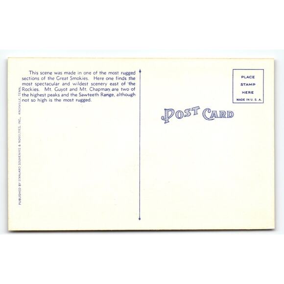 Linen Era Great Smoky Mountains National Park Postcard by W.M. Cline - Picture 2 of 2